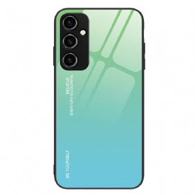 Hoesje voor Samsung Galaxy A54 5G Gehard Glas Wees Jezelf