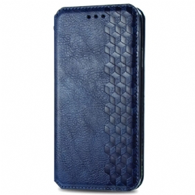 Bescherming Hoesje voor Xiaomi Redmi Note 11 / 11S Folio-hoesje Leereffect Diamanttextuur