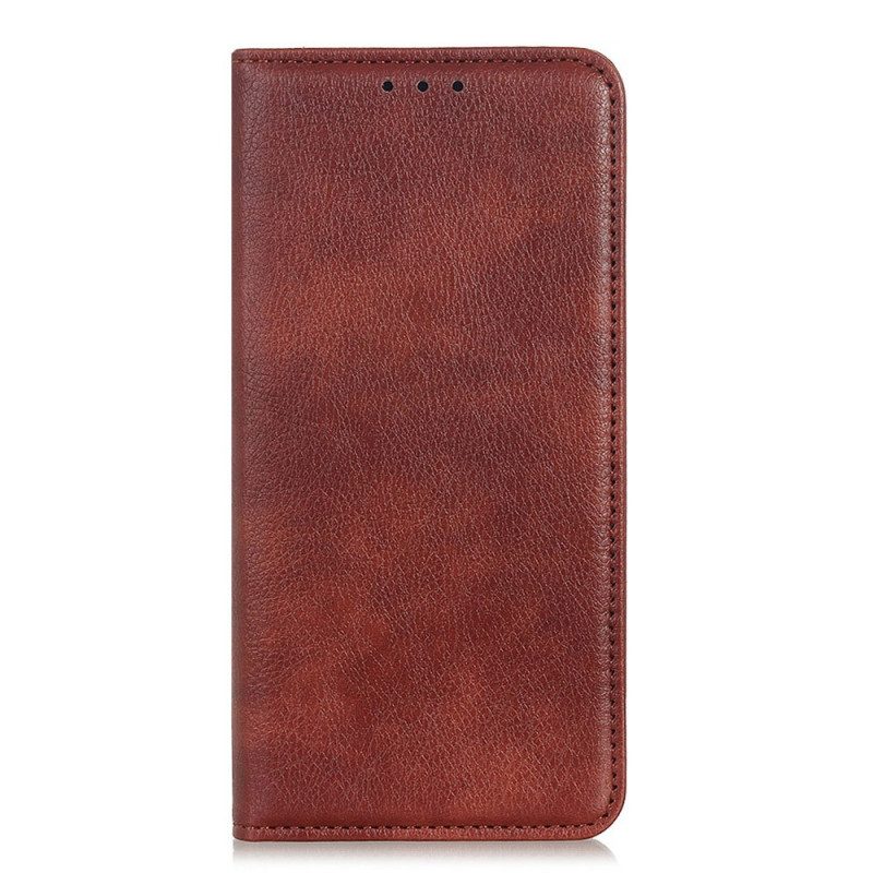 Bescherming Hoesje voor Xiaomi Redmi Note 11 / 11S Folio-hoesje Lychee Gespleten Lederen Textuur