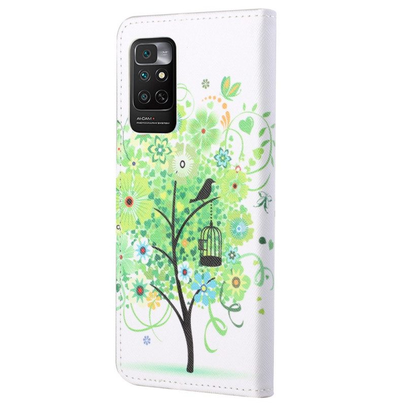 Flip Case voor Xiaomi Redmi Note 11 / 11S Groene Boom