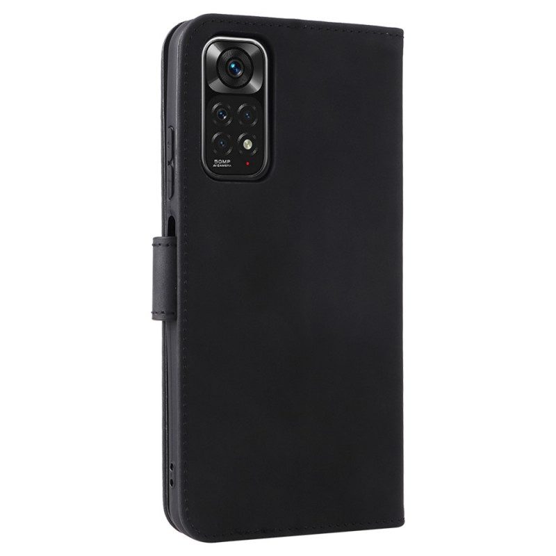 Flip Case voor Xiaomi Redmi Note 11 / 11S Skin-touch Met Sleutelkoord