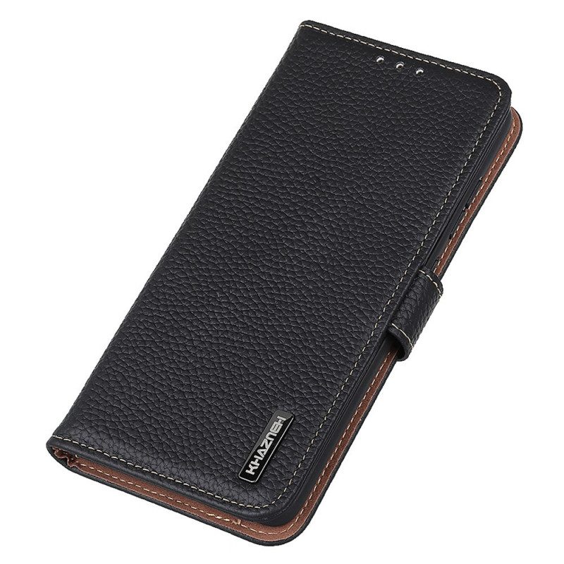 Folio-hoesje voor Xiaomi Redmi Note 11 / 11S Khazneh Lychee Leer