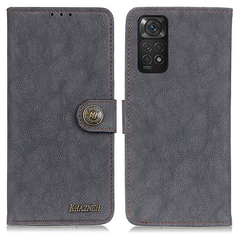 Folio-hoesje voor Xiaomi Redmi Note 11 / 11S Khazneh Retro Splitleer