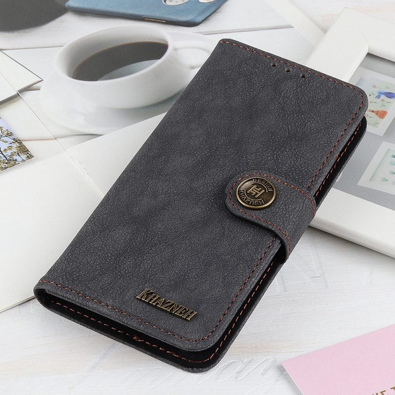 Folio-hoesje voor Xiaomi Redmi Note 11 / 11S Khazneh Retro Splitleer