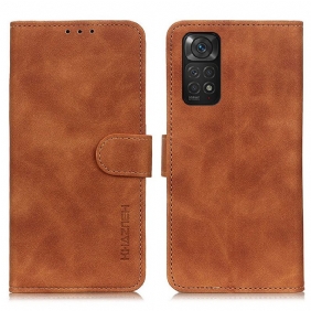 Folio-hoesje voor Xiaomi Redmi Note 11 / 11S Khazneh Vintage Leereffect