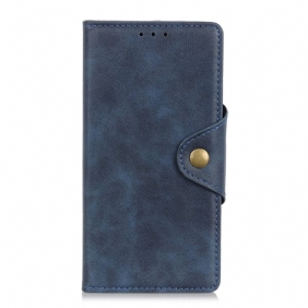 Folio-hoesje voor Xiaomi Redmi Note 11 / 11S Knoop Van Imitatieleer