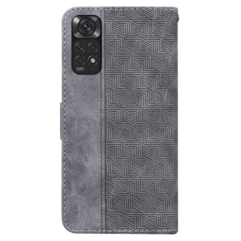 Folio-hoesje voor Xiaomi Redmi Note 11 / 11S Met Ketting Patroon Met Bandjes