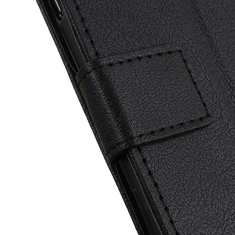 Folio-hoesje voor Xiaomi Redmi Note 11 / 11S Premium Lychee Kunstleer