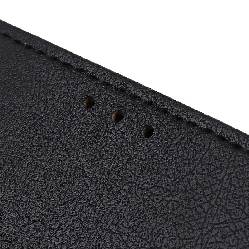 Folio-hoesje voor Xiaomi Redmi Note 11 / 11S Premium Lychee Kunstleer