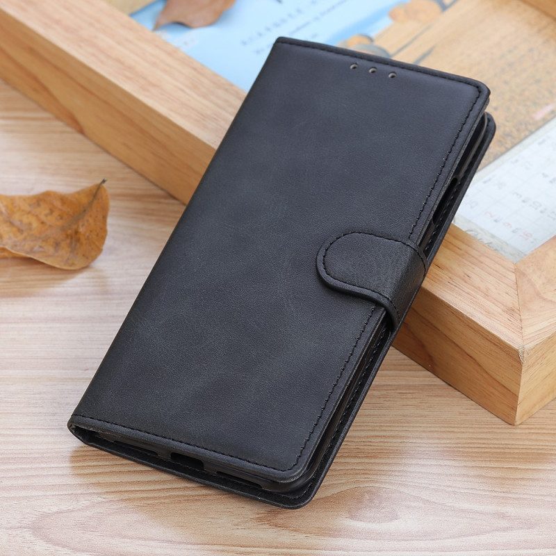 Folio-hoesje voor Xiaomi Redmi Note 11 / 11S Retro Mat Leereffect