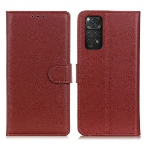 Folio-hoesje voor Xiaomi Redmi Note 11 / 11S Traditioneel Lychee