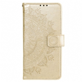 Folio-hoesje voor Xiaomi Redmi Note 11 / 11S Zon Mandala