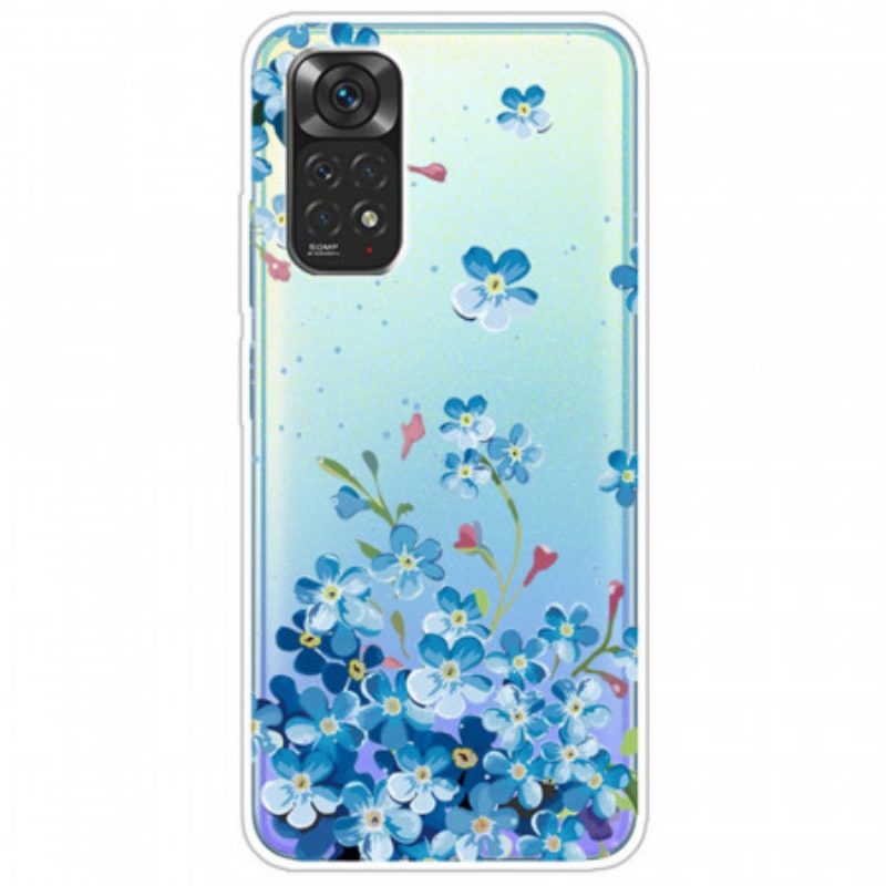 Hoesje voor Xiaomi Redmi Note 11 / 11S Boeket Van Blauwe Bloemen