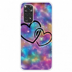 Hoesje voor Xiaomi Redmi Note 11 / 11S Geketende Harten