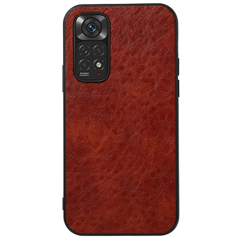 Hoesje voor Xiaomi Redmi Note 11 / 11S Getextureerd Kunstleer