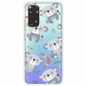 Hoesje voor Xiaomi Redmi Note 11 / 11S Kleine Grijze Panda's