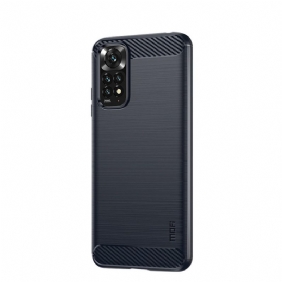 Hoesje voor Xiaomi Redmi Note 11 / 11S Mofi Geborsteld Koolstofvezel