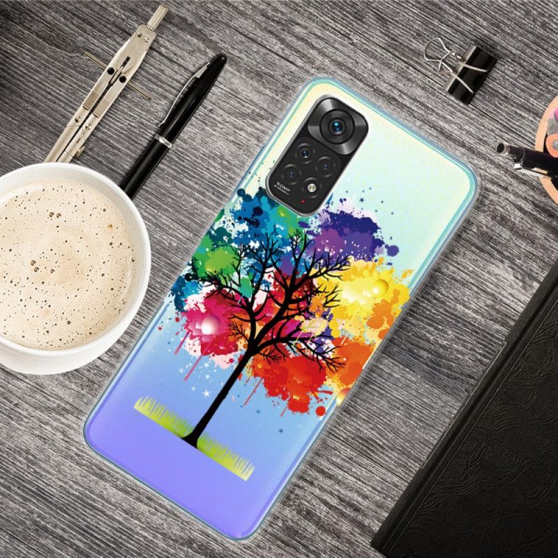 Hoesje voor Xiaomi Redmi Note 11 / 11S Naadloze Aquarel Boom