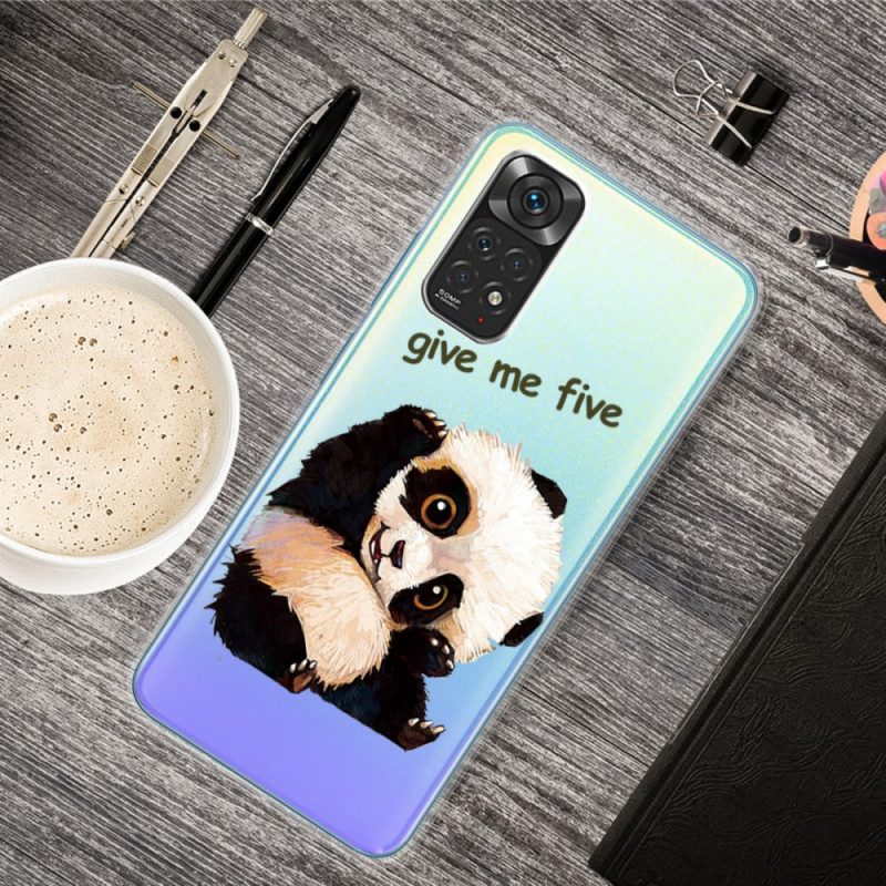 Hoesje voor Xiaomi Redmi Note 11 / 11S Naadloze Panda Geef Me Vijf