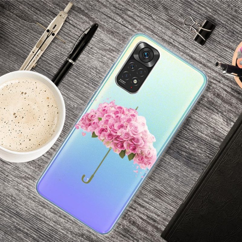 Hoesje voor Xiaomi Redmi Note 11 / 11S Paraplu In Rozen