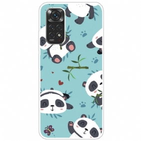 Hoesje voor Xiaomi Redmi Note 11 / 11S Stelletje Panda's