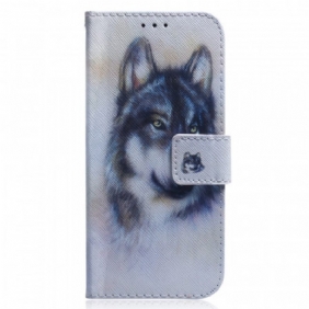 Leren Hoesje voor Xiaomi Redmi Note 11 / 11S Honden Uiterlijk