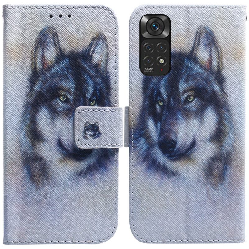 Leren Hoesje voor Xiaomi Redmi Note 11 / 11S Honden Uiterlijk