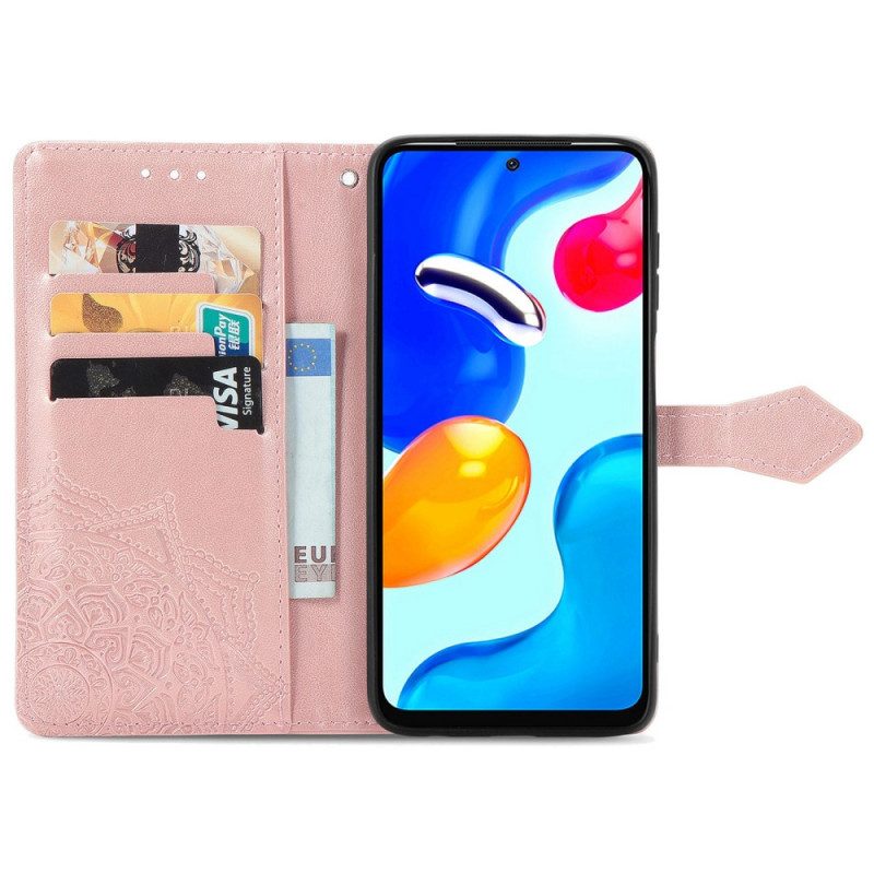 Leren Hoesje voor Xiaomi Redmi Note 11 / 11S Mandala Middeleeuwen