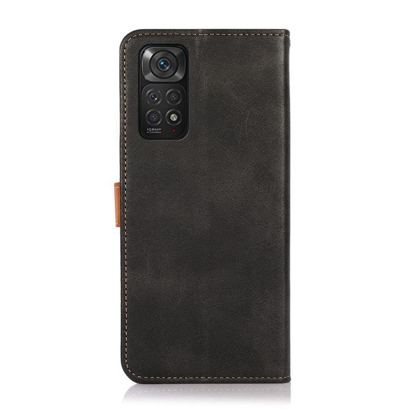 Leren Hoesje voor Xiaomi Redmi Note 11 / 11S Met Khazneh-riem