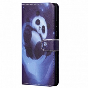 Leren Hoesje voor Xiaomi Redmi Note 11 / 11S Panda-ruimte