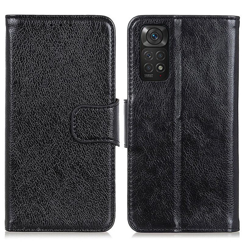 Leren Hoesje voor Xiaomi Redmi Note 11 / 11S Splitnappaleer