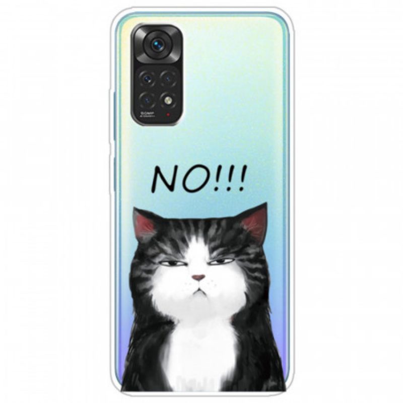 Telefoonhoesje voor Xiaomi Redmi Note 11 / 11S De Kat Die Nee Zegt