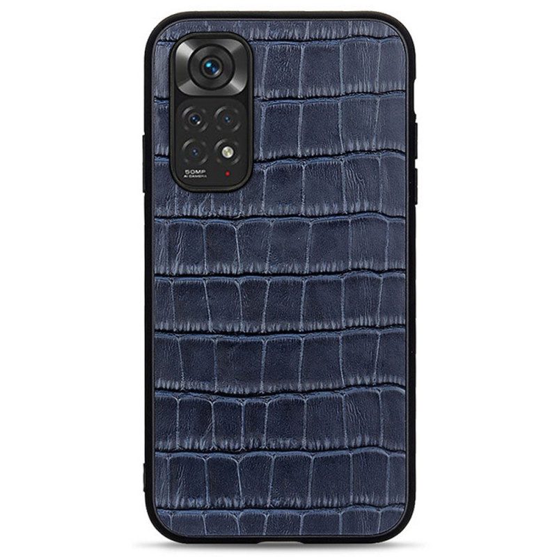 Telefoonhoesje voor Xiaomi Redmi Note 11 / 11S Krokodillenhuid-effect