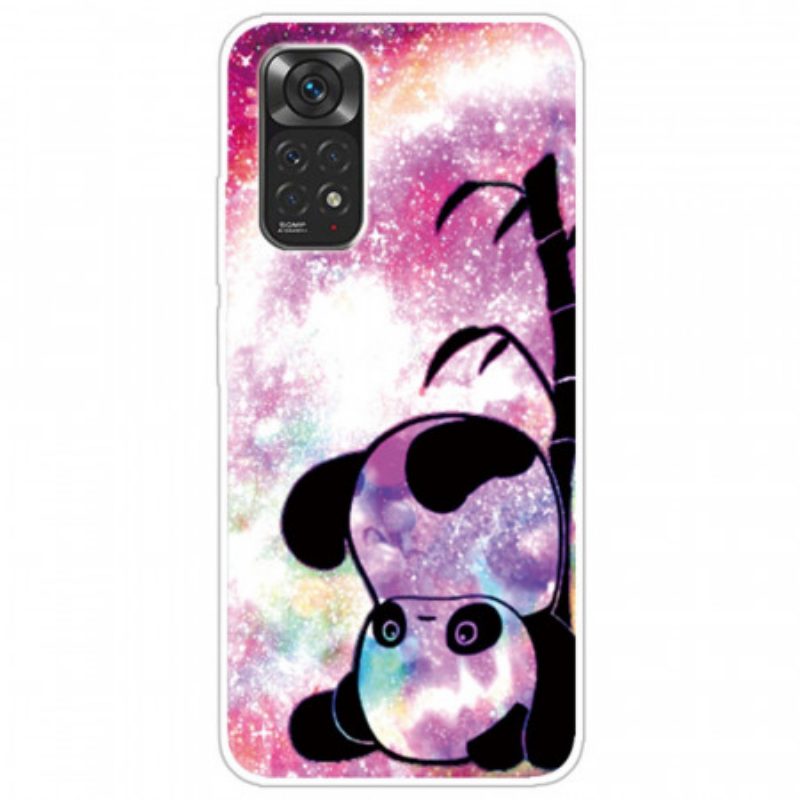 Telefoonhoesje voor Xiaomi Redmi Note 11 / 11S Panda En Bamboe