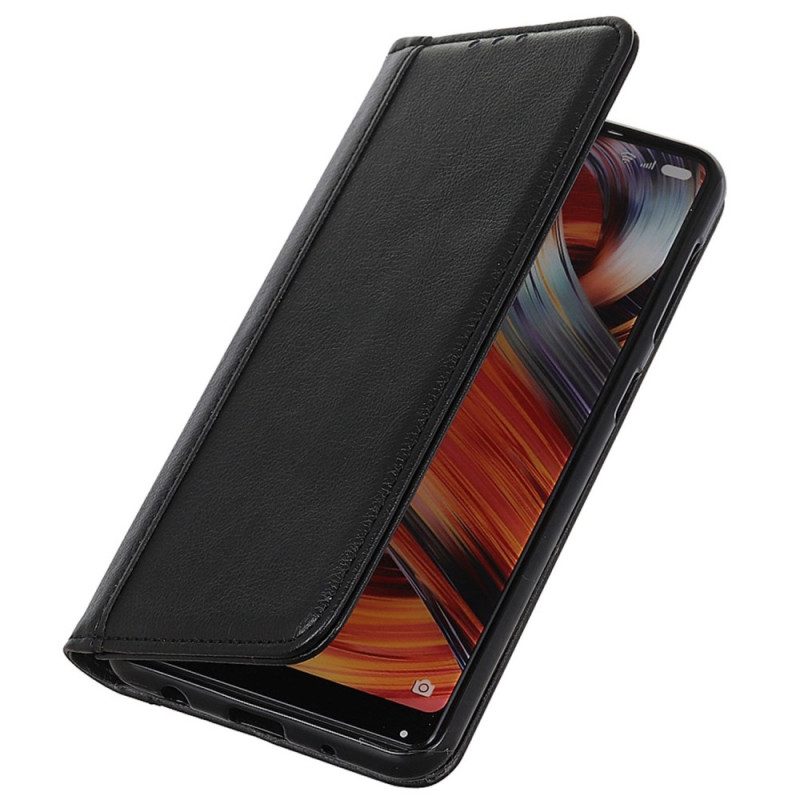 Folio-hoesje Oneplus 12 5g Telefoonhoesje Split Litchi-leer