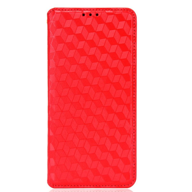 Bescherming Hoesje voor Samsung Galaxy S22 Plus 5G Folio-hoesje Diamant Leereffect