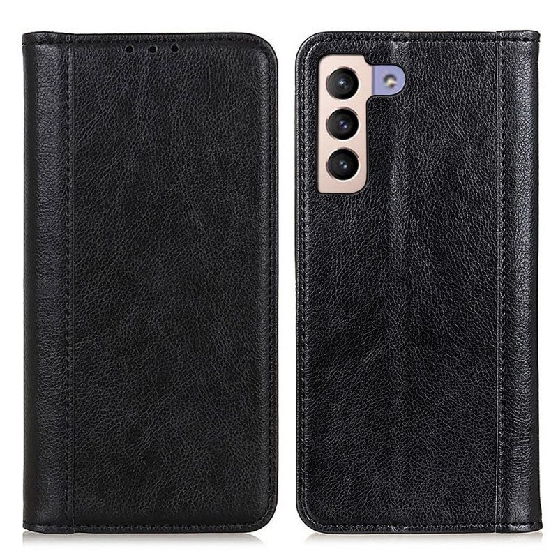 Bescherming Hoesje voor Samsung Galaxy S22 Plus 5G Folio-hoesje Elegantie Split Litchi Leer