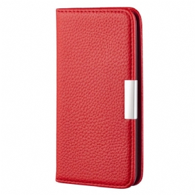 Bescherming Hoesje voor Samsung Galaxy S22 Plus 5G Folio-hoesje Imitatieleer Litchi Ultra Chic