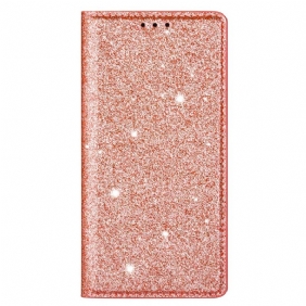 Bescherming Hoesje voor Samsung Galaxy S22 Plus 5G Folio-hoesje Paillettenstijl