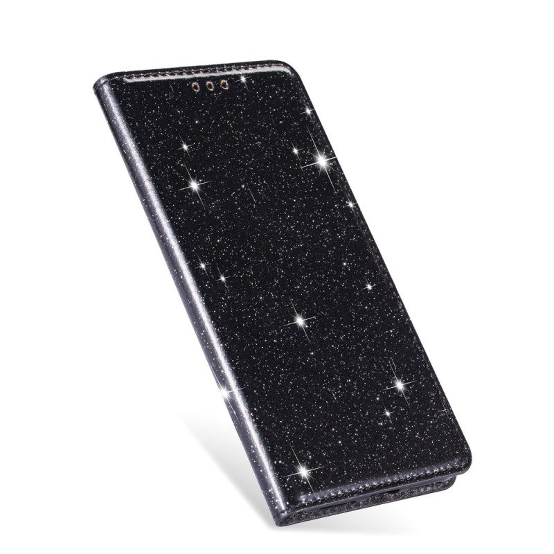 Bescherming Hoesje voor Samsung Galaxy S22 Plus 5G Folio-hoesje Paillettenstijl