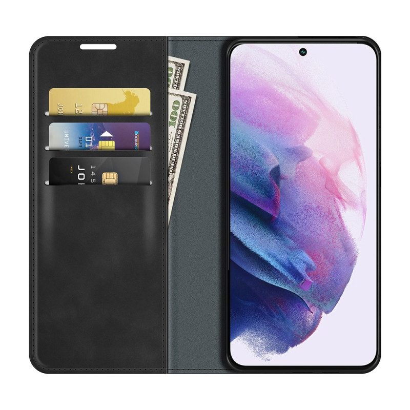 Bescherming Hoesje voor Samsung Galaxy S22 Plus 5G Folio-hoesje Stijl Lederen Ontwerp