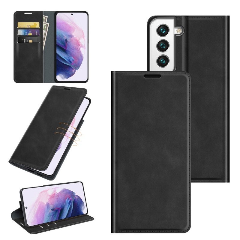 Bescherming Hoesje voor Samsung Galaxy S22 Plus 5G Folio-hoesje Stijl Lederen Ontwerp