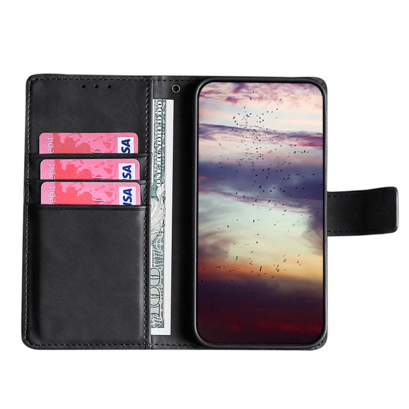 Flip Case voor Samsung Galaxy S22 Plus 5G Krokodillenhuid-effect