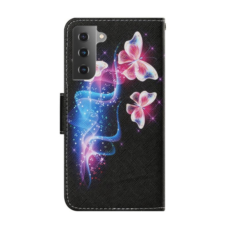 Flip Case voor Samsung Galaxy S22 Plus 5G Magische Vlinders