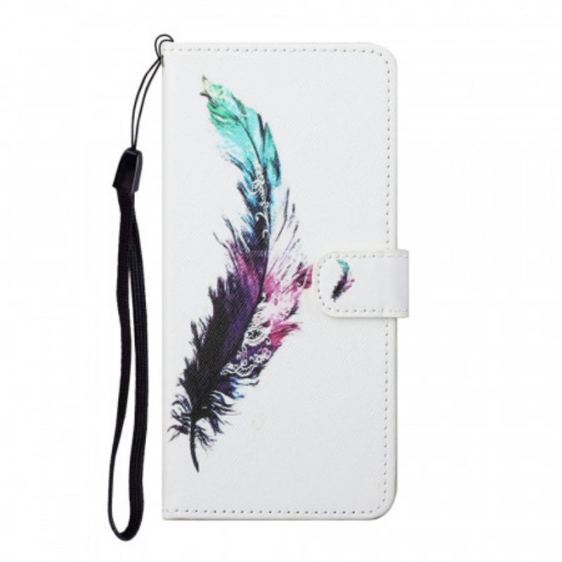 Folio-hoesje voor Samsung Galaxy S22 Plus 5G Met Ketting Veer Met Koord