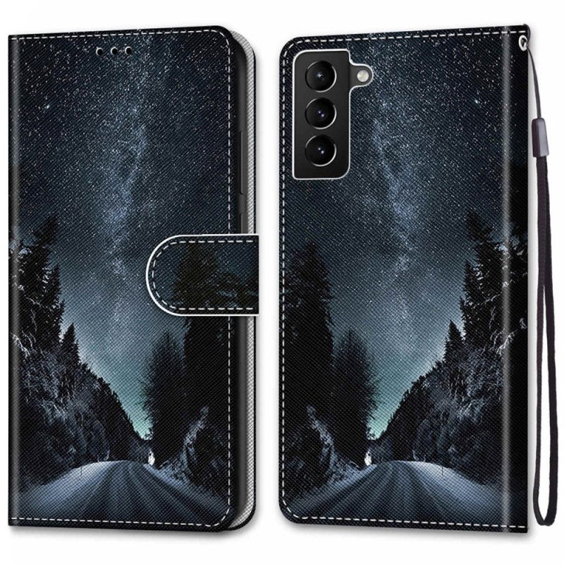 Folio-hoesje voor Samsung Galaxy S22 Plus 5G Mysterieuze Natuur