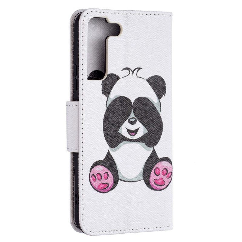 Folio-hoesje voor Samsung Galaxy S22 Plus 5G Panda-plezier