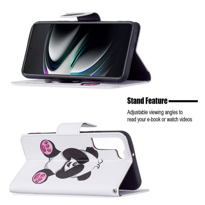 Folio-hoesje voor Samsung Galaxy S22 Plus 5G Panda-plezier