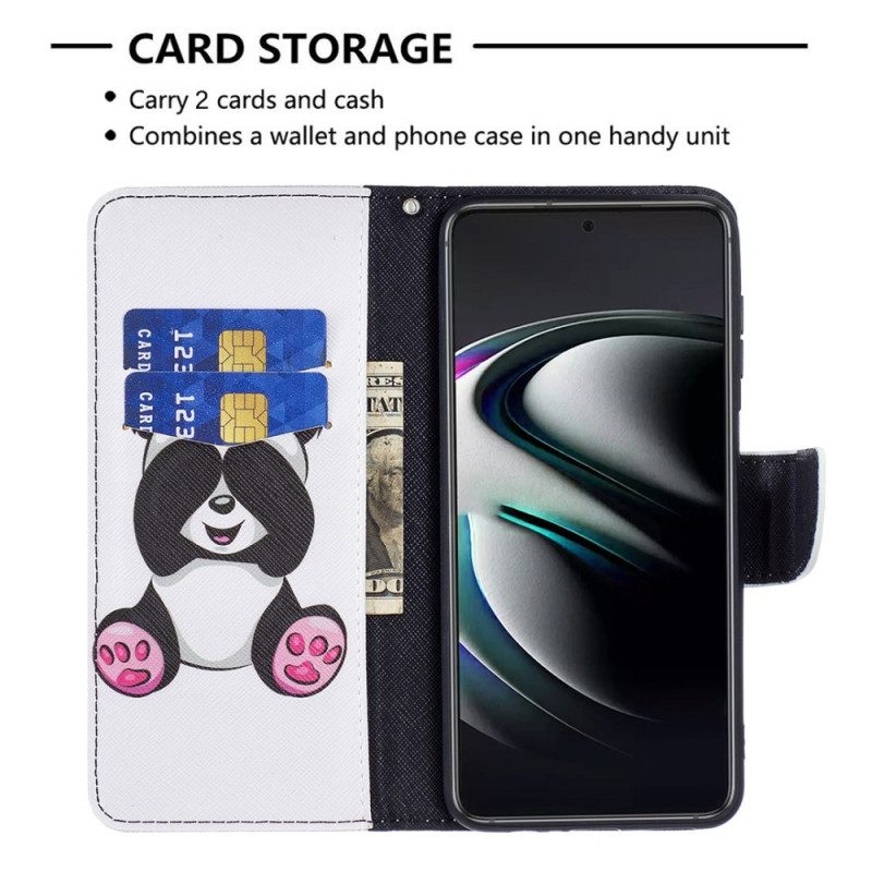 Folio-hoesje voor Samsung Galaxy S22 Plus 5G Panda-plezier