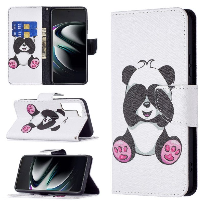 Folio-hoesje voor Samsung Galaxy S22 Plus 5G Panda-plezier